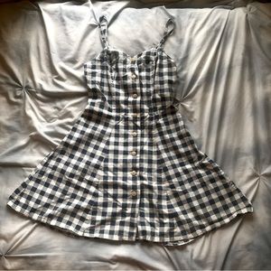Vintage Guess Jeans Plaid Button Up Dress| 100% cotton| Made in USA| sz 5